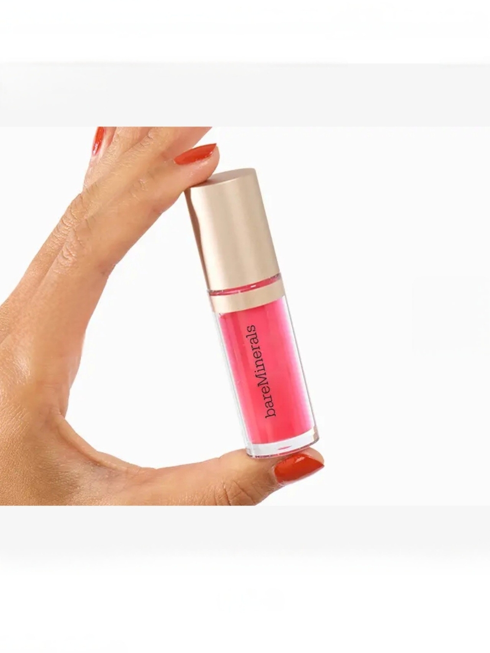 bareMinerals Nourishing Lip Oil in Bright Pink - Picture 5 of 5
